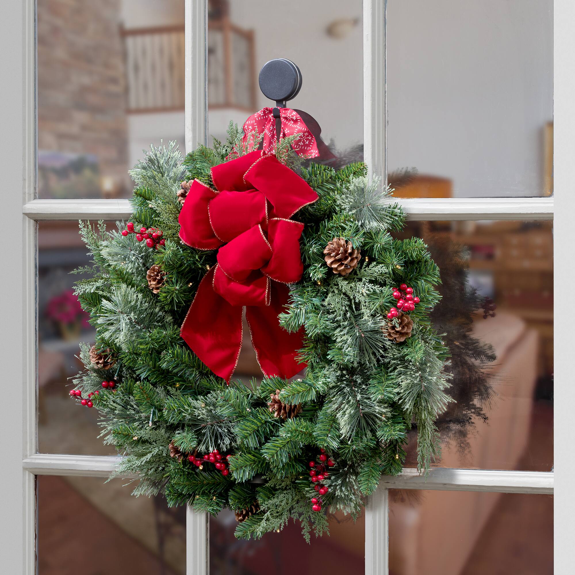 Haute Decor Attract™ Matte Black Magnetic Wreath Hanger, 2ct.